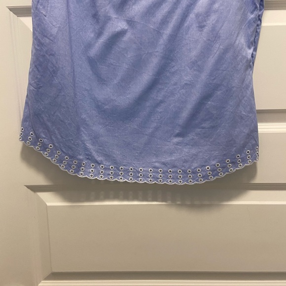 J. Crew Blue Eyelet stop Size 4 - Picture 4 of 7